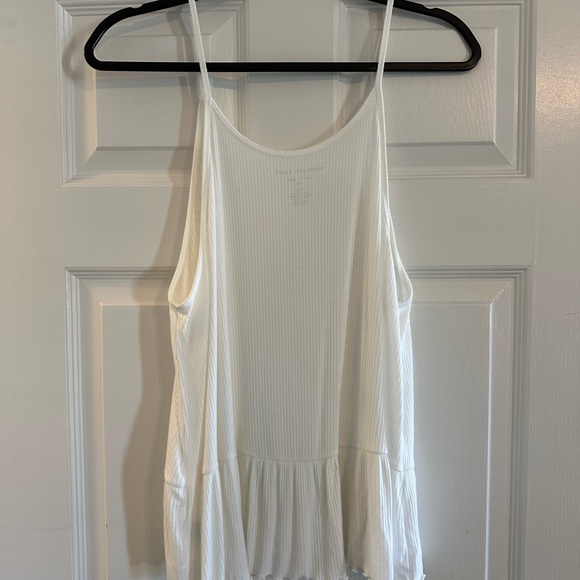 American Eagle Soft & Sexy Strapped Peplum Tank-Size Large - Picture 4 of 5